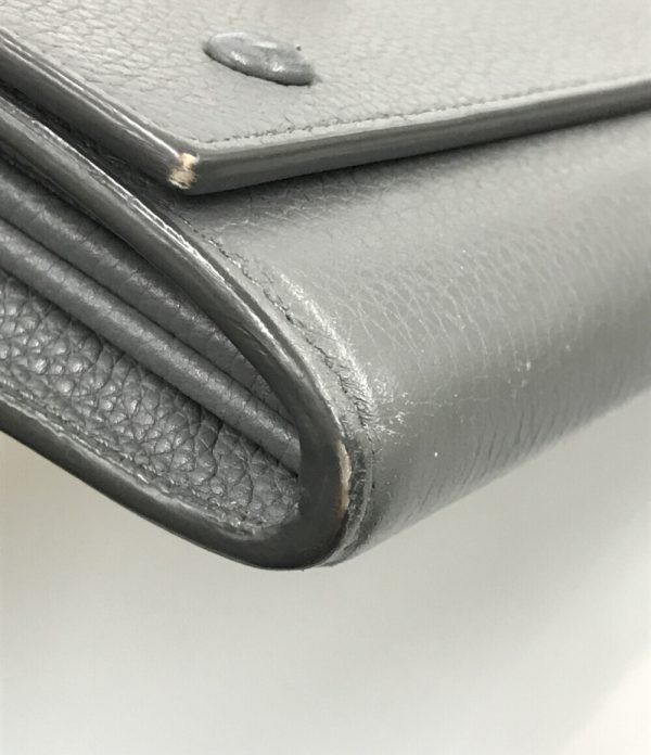 a175688004 8 Celine Long Wallet Gray