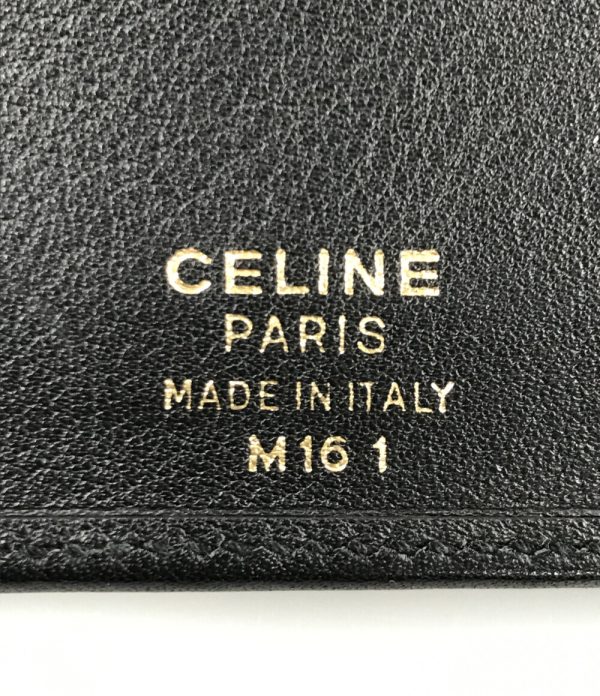 a175811003 4 Celine Bill Compartment Business Card Case Black