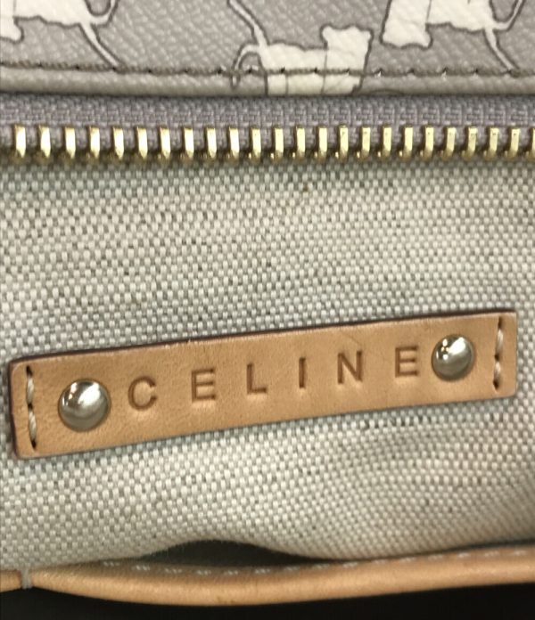 a175941035 4 Celine Carriage Pattern Tote Bag Gray