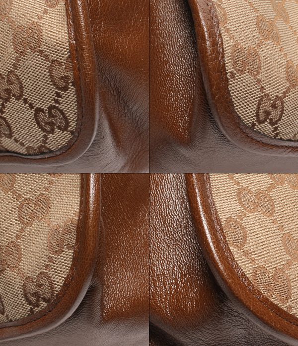 a176089012 5 Gucci Tote Bag GG Canvas Horsebit Brown