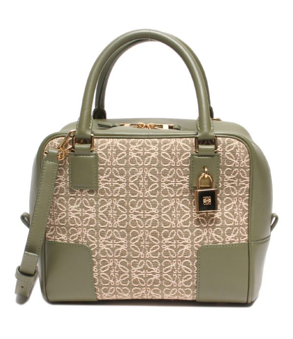 a176230002 1 Loewe 2way Handbag Square Amazona 19 Avocado Green