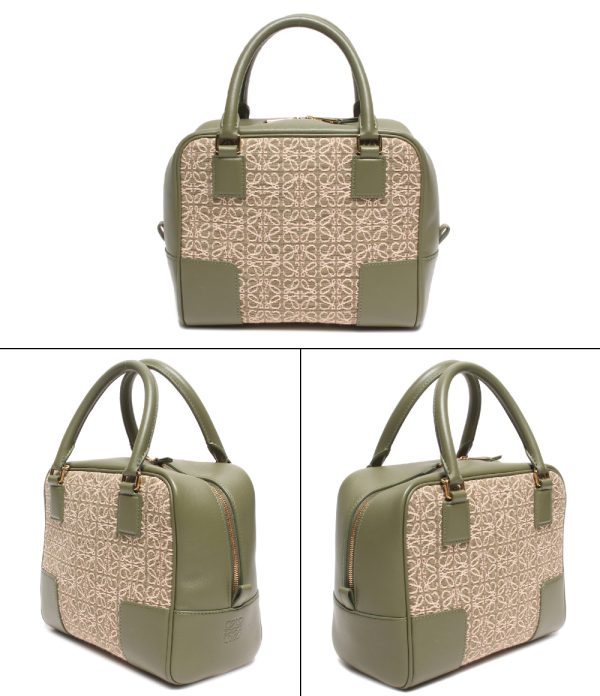 a176230002 2 Loewe 2way Handbag Square Amazona 19 Avocado Green