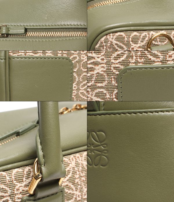 a176230002 7 Loewe 2way Handbag Square Amazona 19 Avocado Green