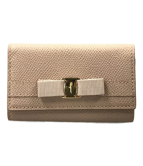 a176566037 1 Salvatore Ferragamo 6 key Case Vala Beige