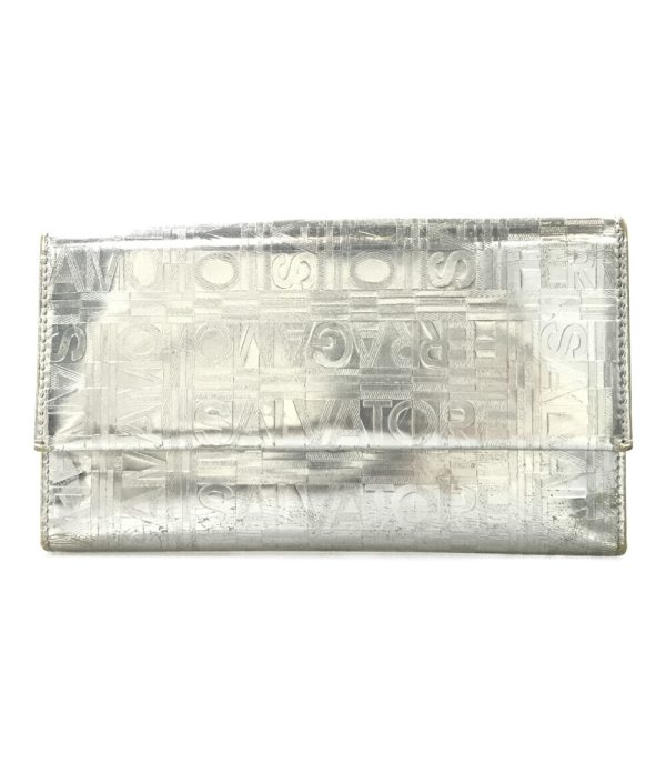 a176668002 1 Salvatore Ferragamo Long Wallet Silver