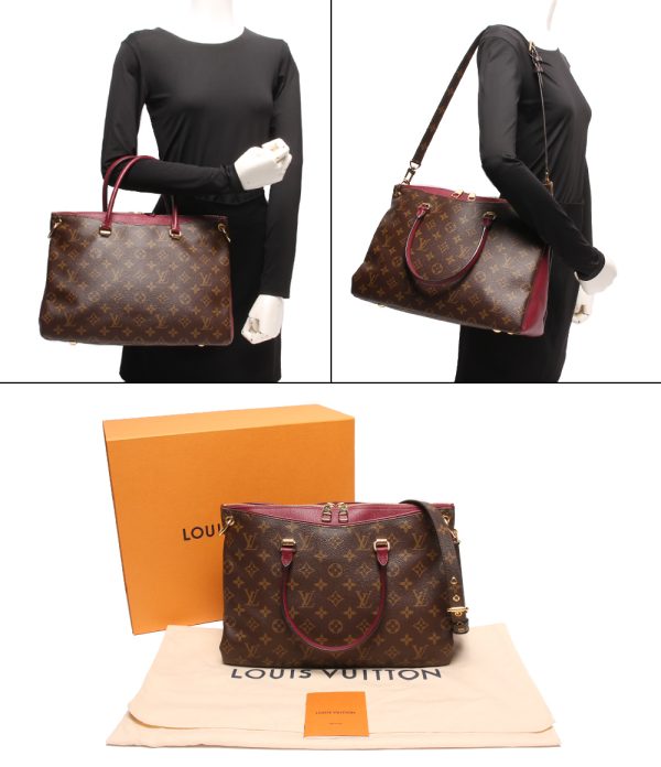 a176687003 8 Louis Vuitton 2way Handbag Pallas Monogram Brown