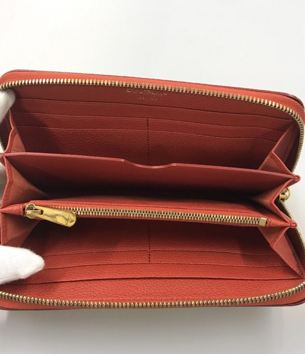 a176849001 3 Salvatore Ferragamo Round Zipper Long Wallet Red