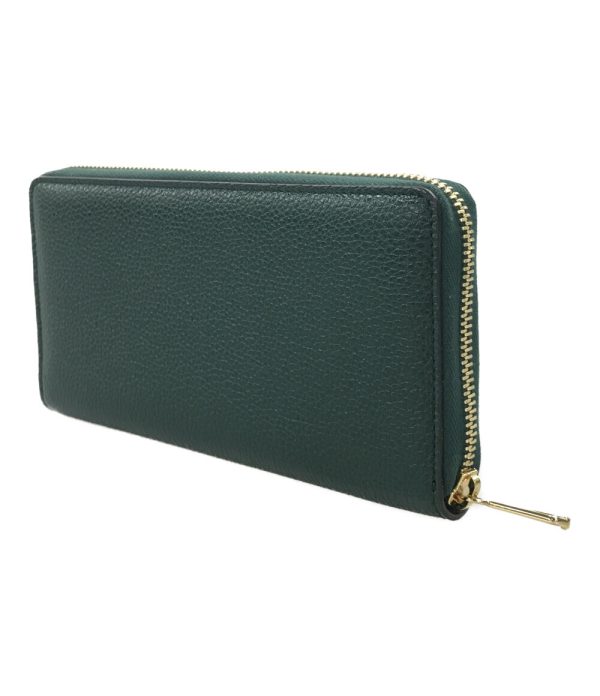 a176849003 2 Gucci Round Zipper Long Wallet Zumi Green