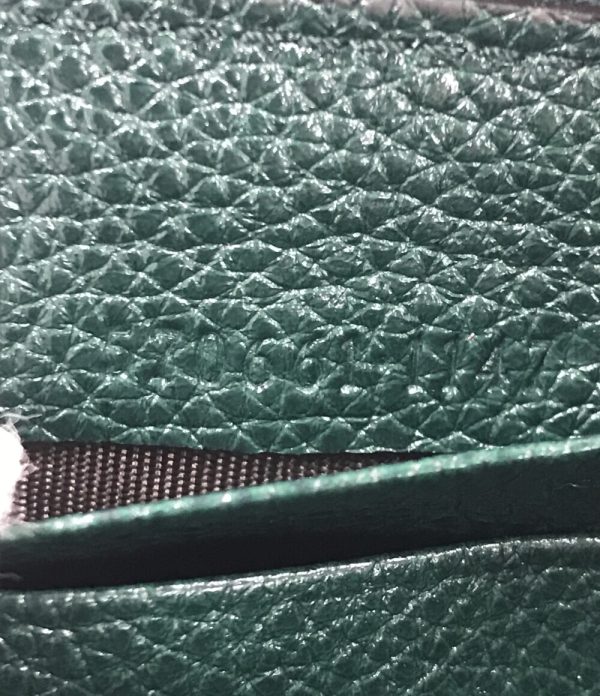 a176849003 5 Gucci Round Zipper Long Wallet Zumi Green