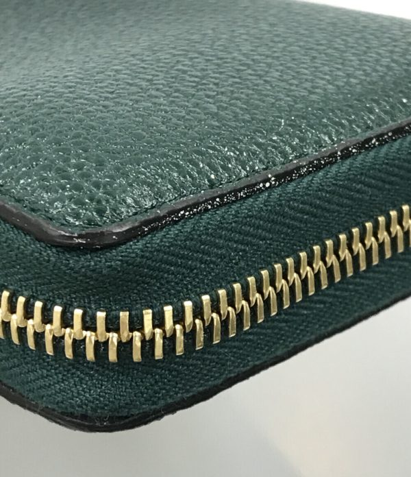 a176849003 7 Gucci Round Zipper Long Wallet Zumi Green