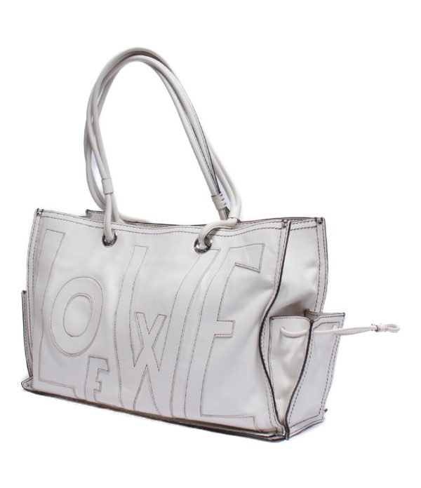 a177020033 2 Loewe Tote Bag White