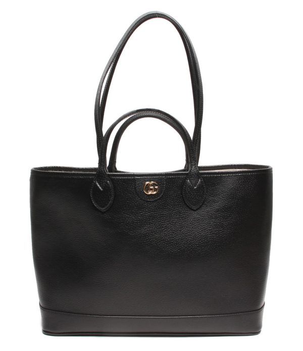 a177398003 1 Gucci 2way Leather Tote Bag Black