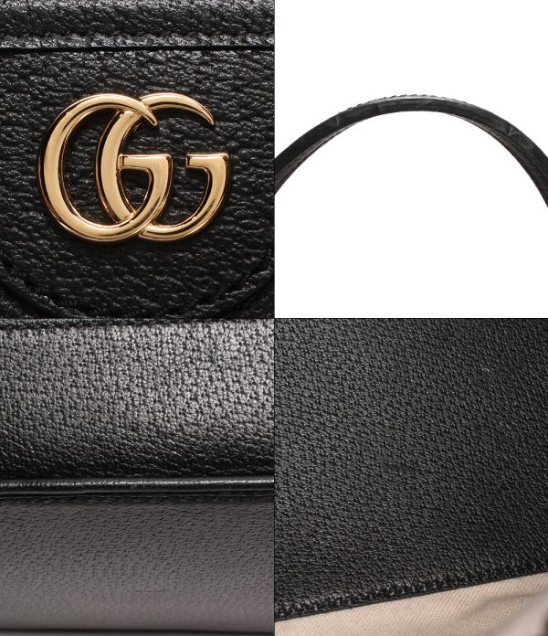 a177398003 6 Gucci 2way Leather Tote Bag Black