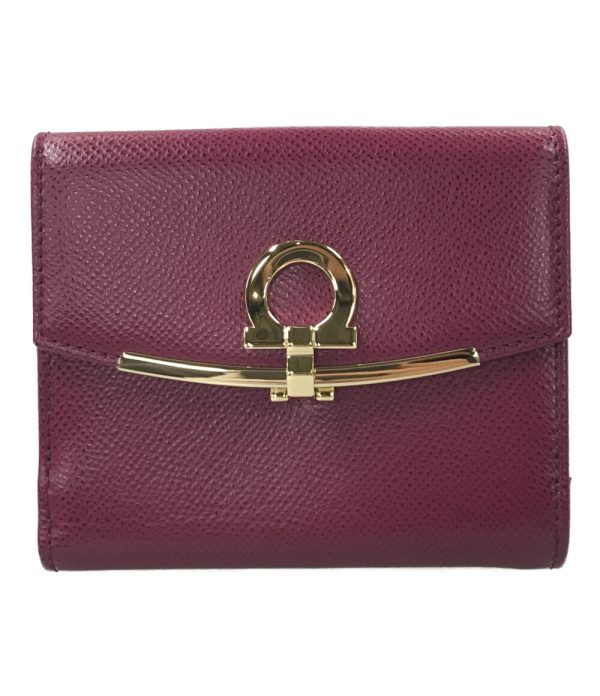 a177711001 1 Salvatore Ferragamo Bifold Wallet Gancini Purple