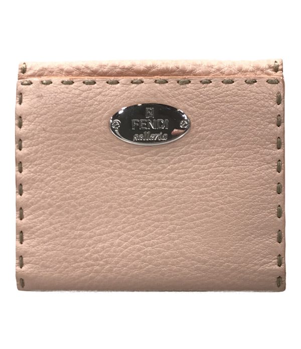 a177913017 1 Fendi Bifold Wallet W Hook Selleria Pink