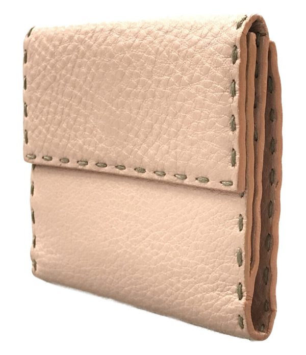 a177913017 2 Fendi Bifold Wallet W Hook Selleria Pink