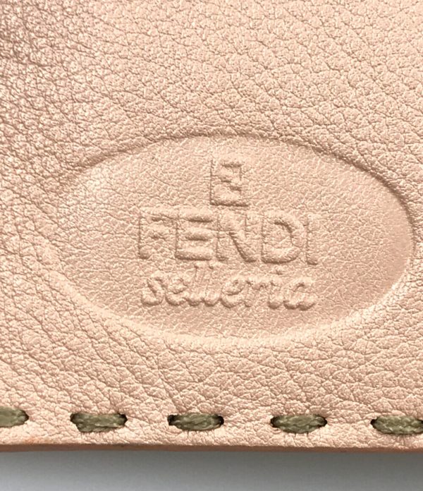 a177913017 4 Fendi Bifold Wallet W Hook Selleria Pink