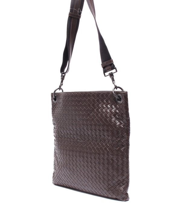 a178349059 2 Bottega Veneta Shoulder Bag Intrecciato Brown