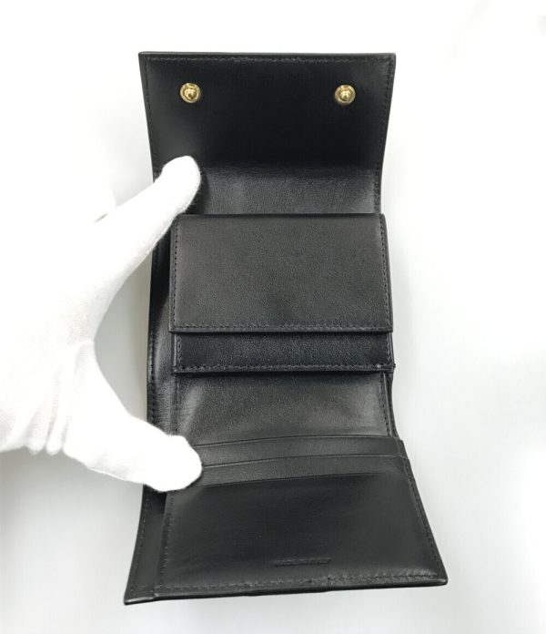 a178484002 3 Celine Tri fold Wallet Black