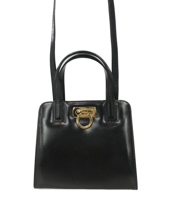 a178735003 1 Salvatore Ferragamo 2way Handbag Shoulder Black