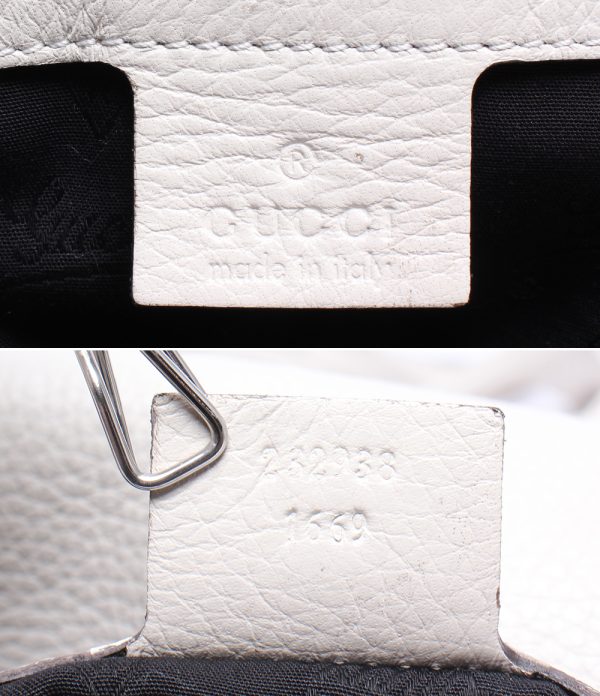 a178833001 4 Gucci Shoulder Bag Crossbody Chain Bamboo White