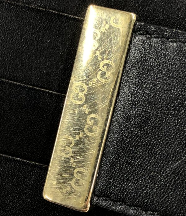 a178870005 6 Gucci Long Wallet W Hook And Eye Black