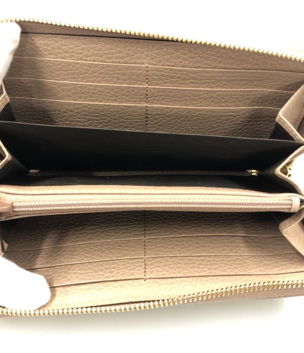 a178874005 3 Gucci Round Zipper Long Wallet Petit Marmont Beige