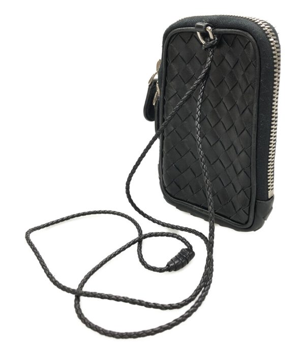 a179816026 2 Bottega Veneta Cigarette Case Intrecciato Black