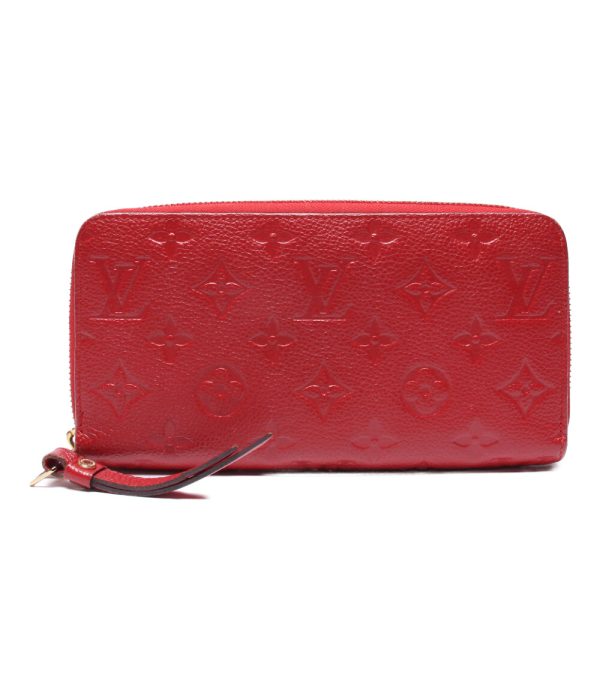 a179909014 1 Louis Vuitton Round Zipper Long Zippy Wallet Red