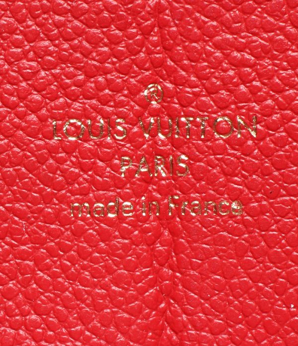 a179909014 4 Louis Vuitton Round Zipper Long Zippy Wallet Red