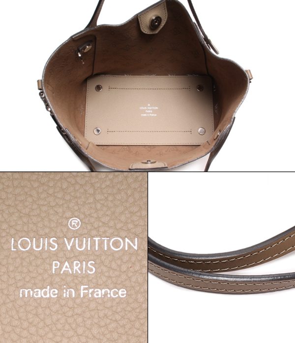 a180137001 3 Louis Vuitton 2way Tote Bag PM Mahina Gale Beige