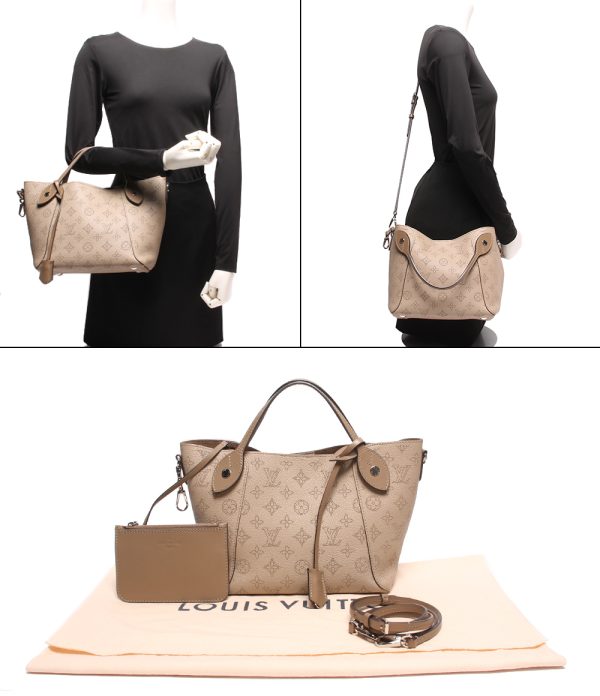 a180137001 8 Louis Vuitton 2way Tote Bag PM Mahina Gale Beige