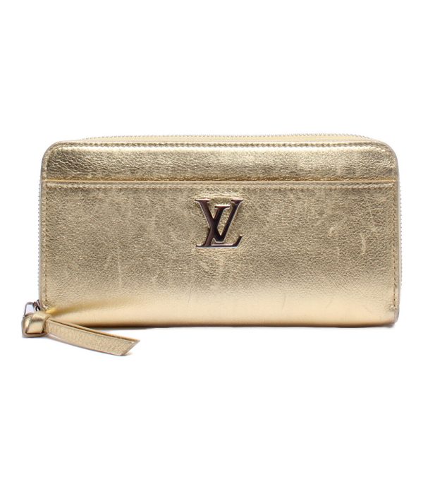 a181106009 1 Louis Vuitton Zipper Wallet Zippy Lock Me Gold