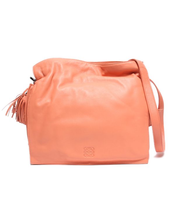 a181317002 1 Loewe Shoulder Bag Fringe Flamenco Salmon Pink