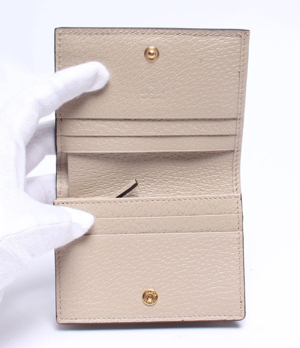 a181340002 3 Gucci Bifold Wallet Mini Wallet Offideia Beige