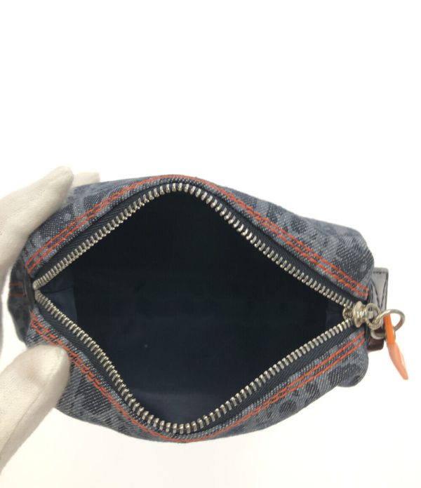 a181345001 3 Christian Dior Denim Pouch Trotter Navy