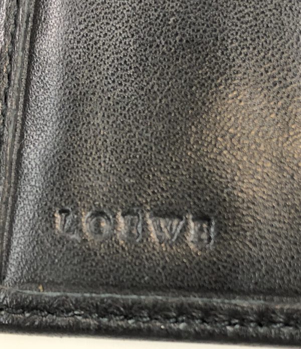 a181610004 4 Loewe Bifold Wallet Anagram Black