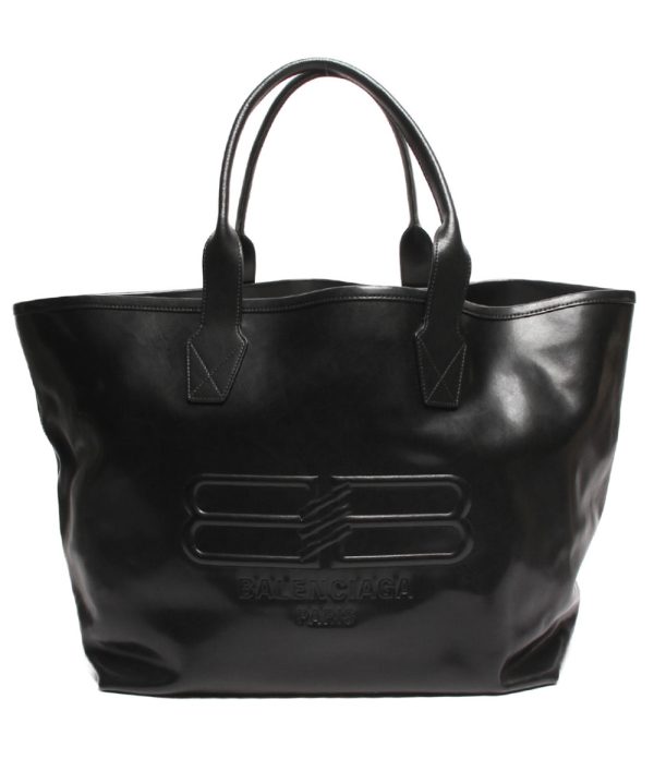 a181663001 1 Balenciaga Leather Tote Bag Jumbo Black