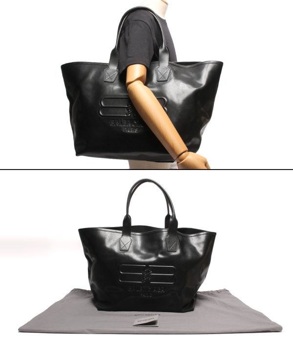 a181663001 8 Balenciaga Leather Tote Bag Jumbo Black