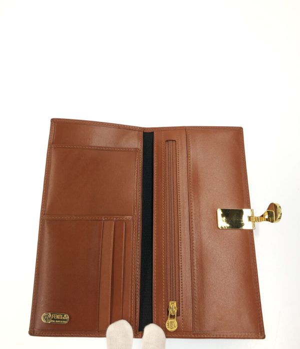 a181731021 3 Fendi Bifold Long Wallet Pecan Brown