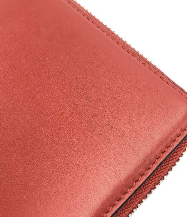 a182042006 8 Loewe Round Zipper Bifold Wallet Red