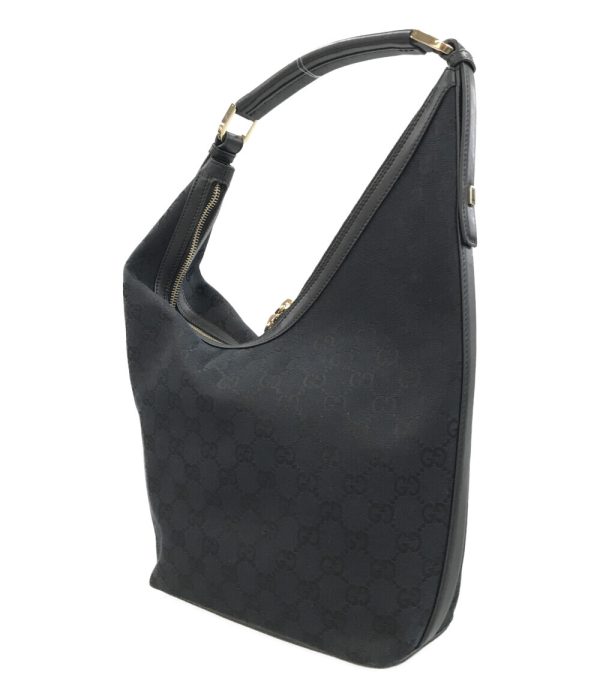 a182143004 2 Gucci Handbag One Shoulder GG Canvas Black