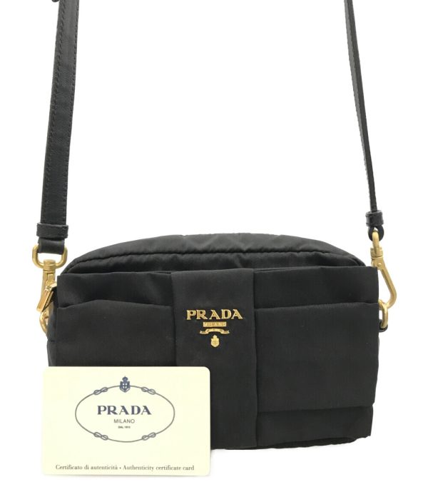 a182154002 1 Prada Nylon Mini Shoulder Bag Crossbody Black