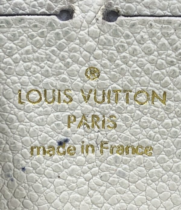 a182232002 4 Louis Vuitton Round Zipper Long Zippy Wallet White