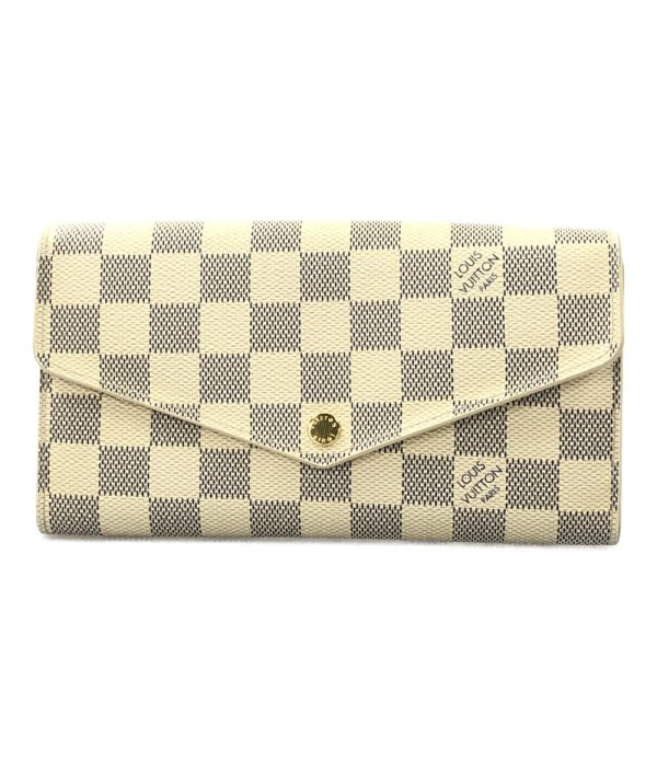 a182339002 1 Louis Vuitton Long Wallet Portefeuille Sala White