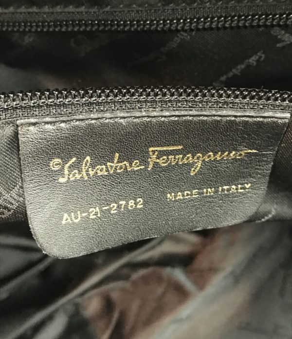 a182364007 4 Salvatore Ferragamo Boston Bag Gancini Navy