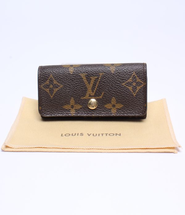 a182441007 7 Louis Vuitton 4 key Case Multicle 4 Monogram Brown