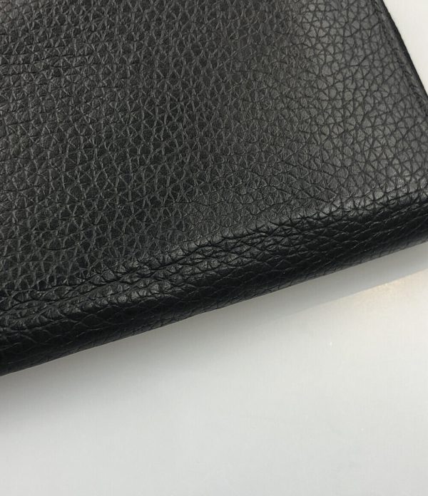 a182582001 7 Louis Vuitton Round Zipper Long Zippy Wallet Black