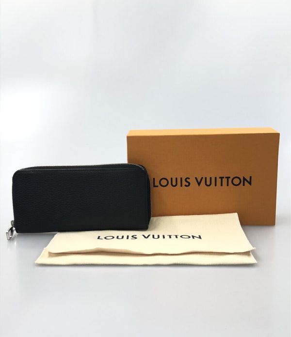 a182582001 8 Louis Vuitton Round Zipper Long Zippy Wallet Black