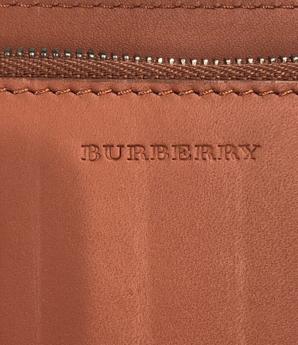 a182632002 4 Burberry Round Zipper Long Wallet Brown